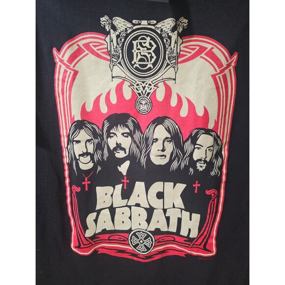 Rare Y2K 2000 Vintage Black Sabbath Band Tee Slight Fade Large - Picture 2 of 7
